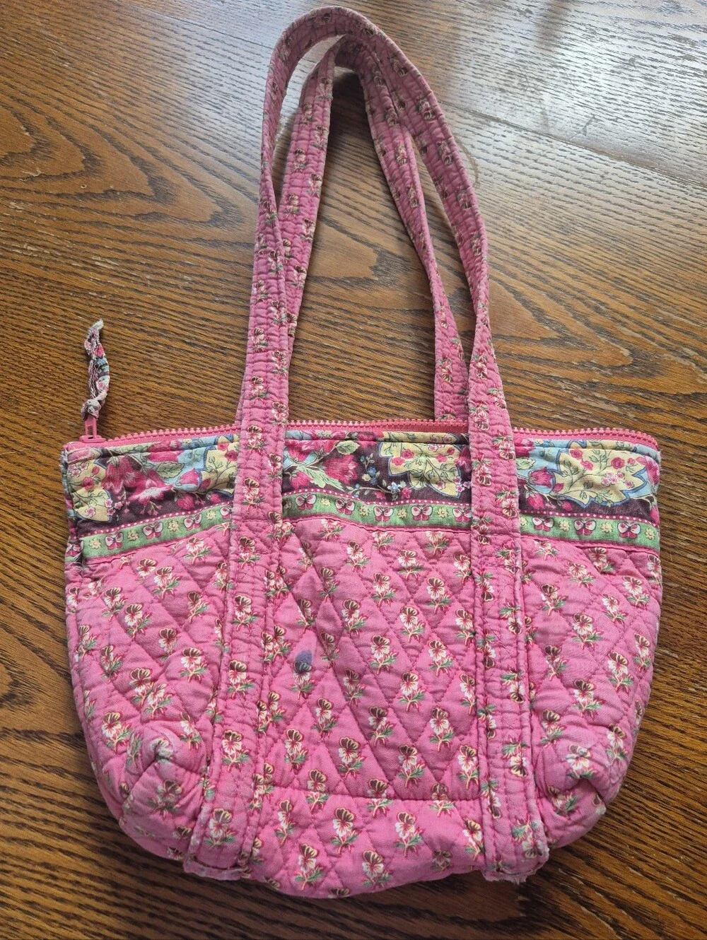 Vera Bradley Pink Pansy Shoulder Bag